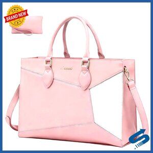 Water-Resistant Laptop Tote Bag for Women, Multi-Compartment Work Travel Purse